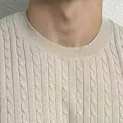 Unifarbenes Kurzarm T-Shirt mit Dreh-Design