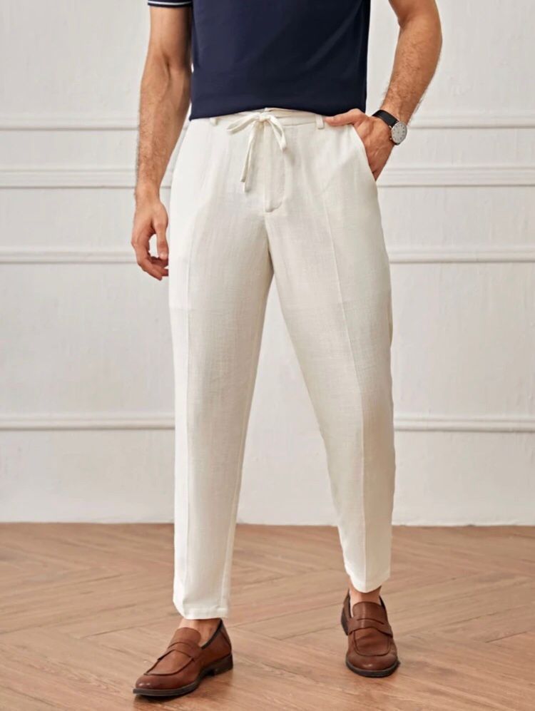 Casual Leinen Hose