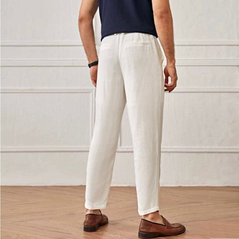 Casual Leinen Hose