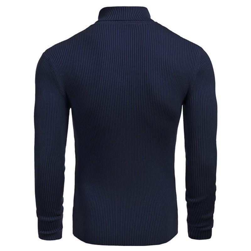 Langärmliger Rollkragenpullover zum einstecken