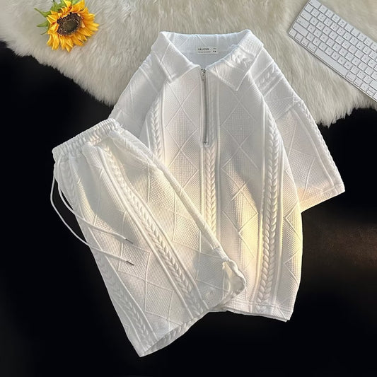 Kurzarmpolo & Shorts